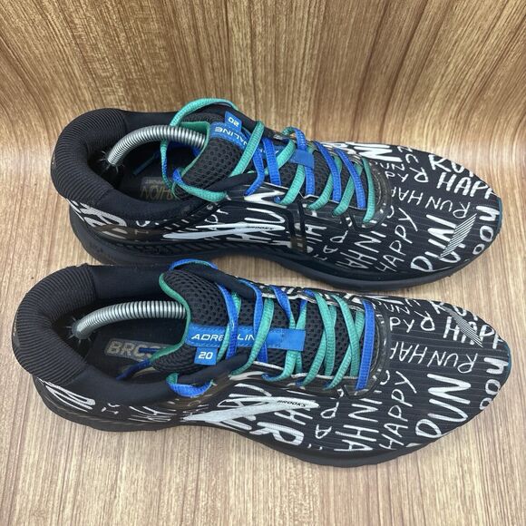 Brooks Adrenaline GTS 20 Run Happy Black Running Shoes 1103071D090 Men Sz 11.5 D - Picture 9 of 9